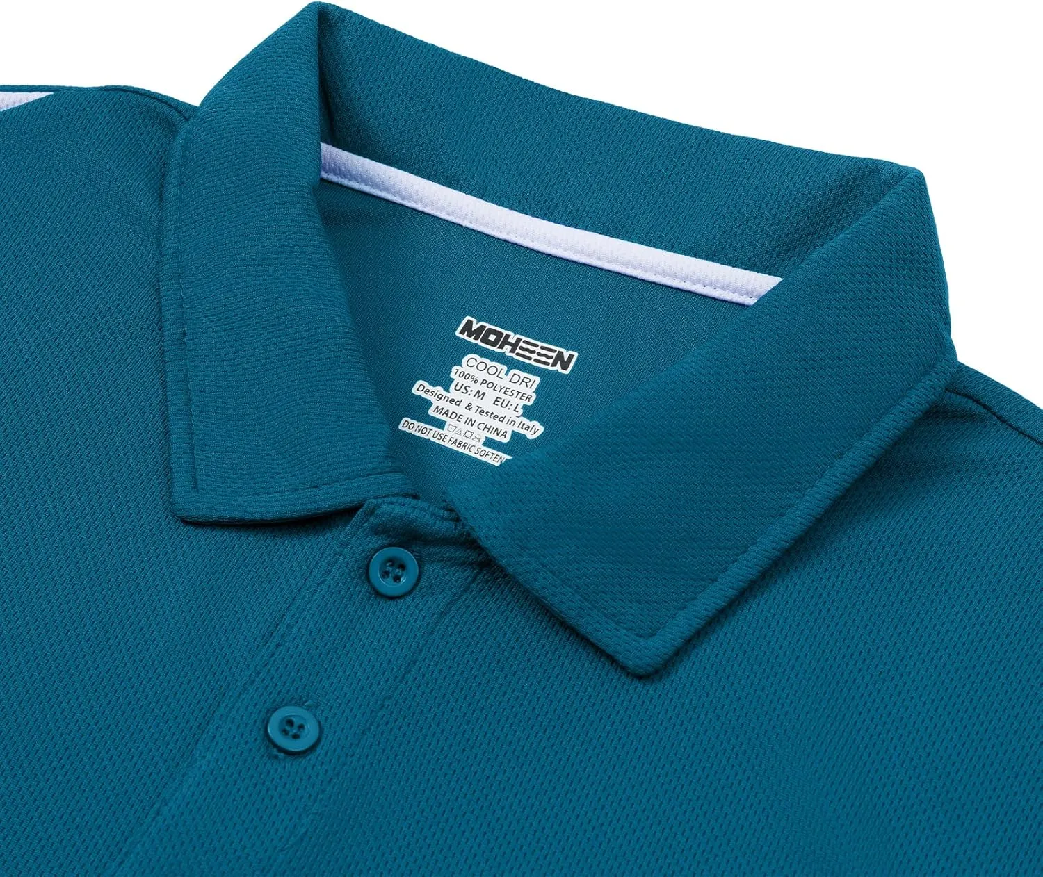 MOHEEN Men's Moisture-Wicking Golf Polo Shirts - Sun Protection Dry Fit M-7XL