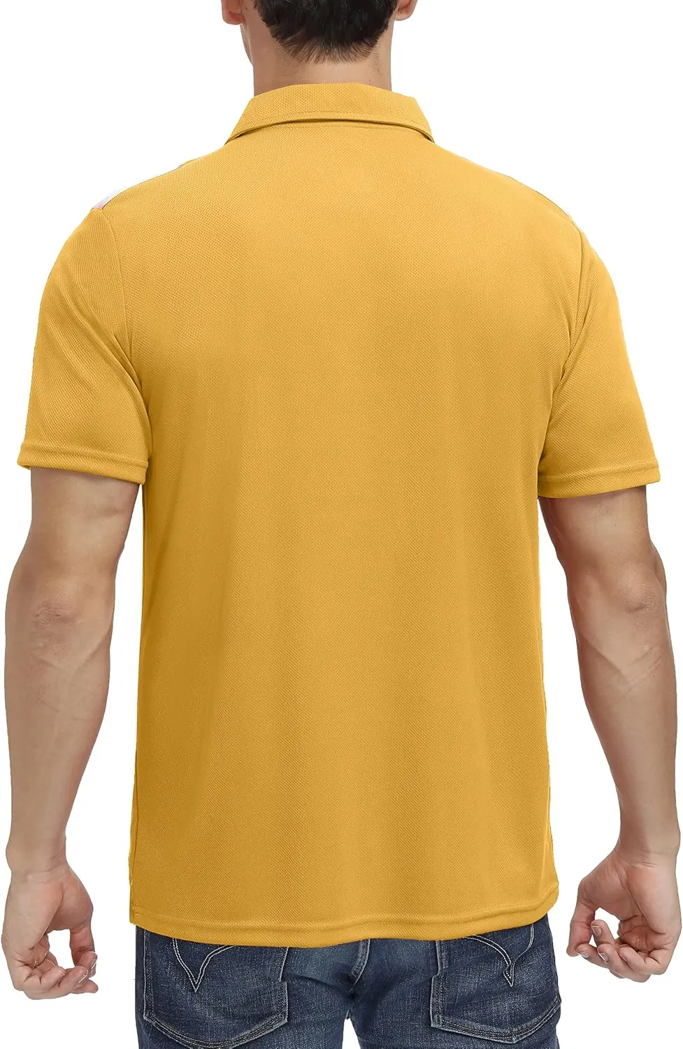 MOHEEN Men's Moisture-Wicking Golf Polo Shirts - Sun Protection Dry Fit M-7XL