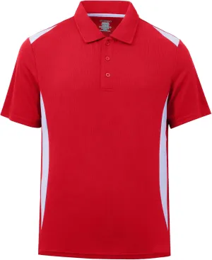MOHEEN Men's Moisture-Wicking Golf Polo Shirts - Sun Protection Dry Fit M-7XL