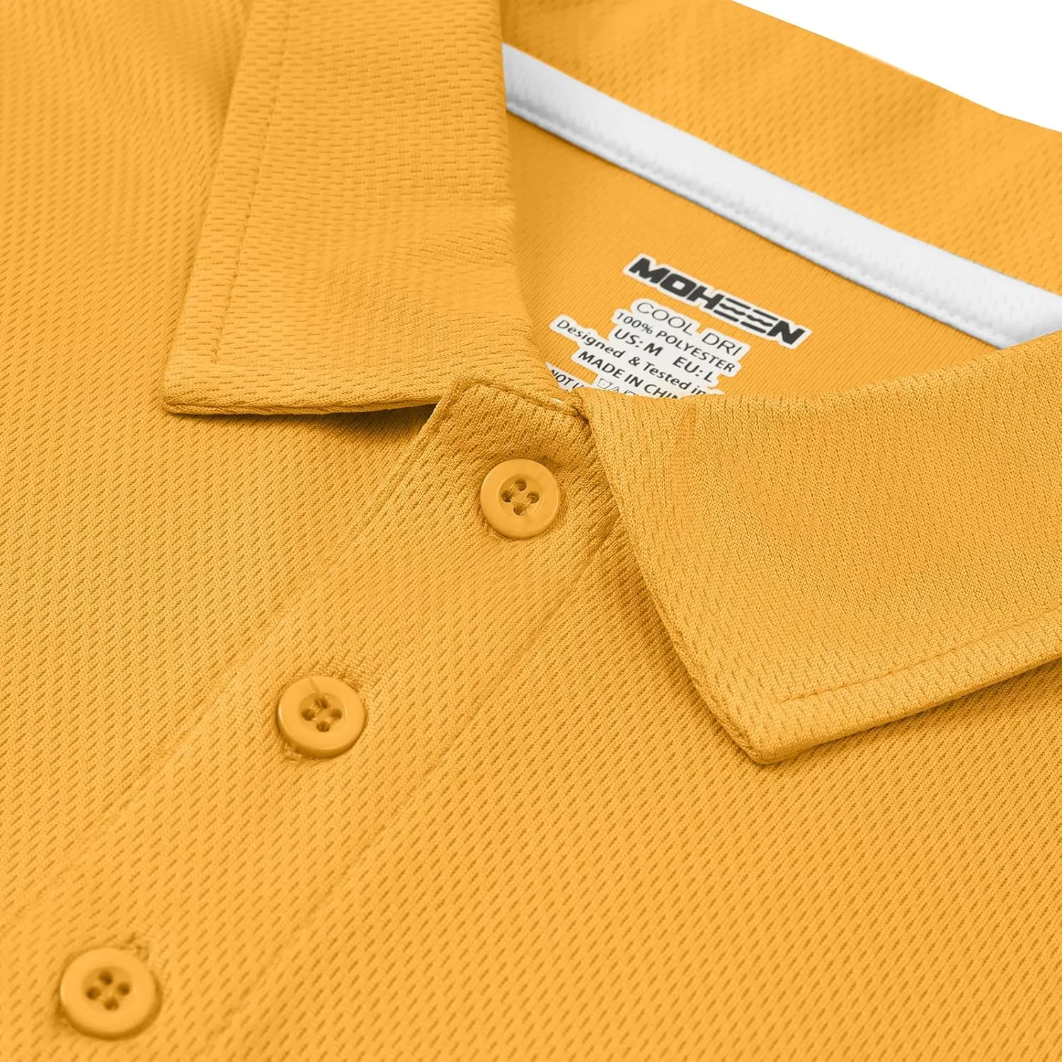 MOHEEN Men's Moisture-Wicking Golf Polo Shirts - Sun Protection Dry Fit M-7XL