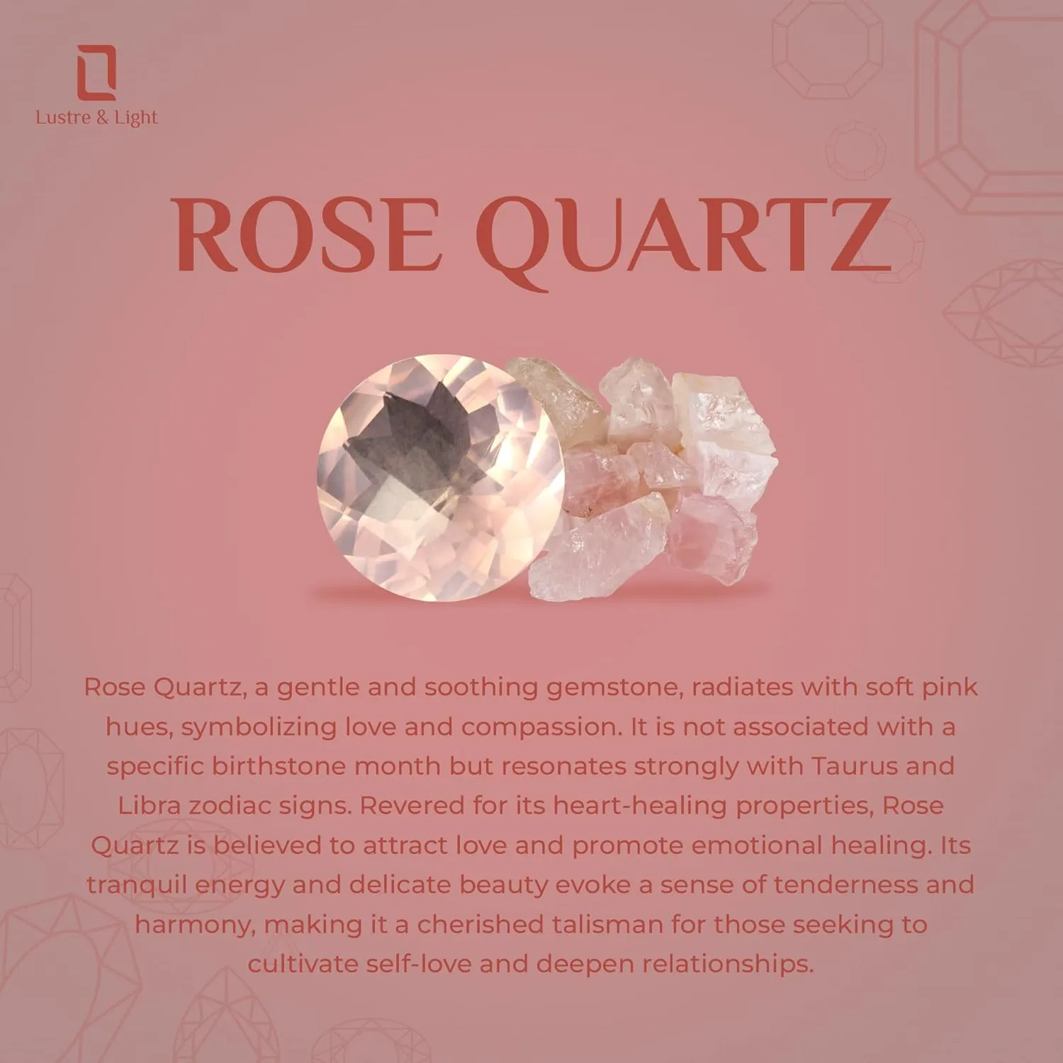 Natural Rose Quartz Stackable Ring for Women, Girls in Sterling Silver, January Birthstone Jewelry Gifts for Her (Round, Oval, Pear)