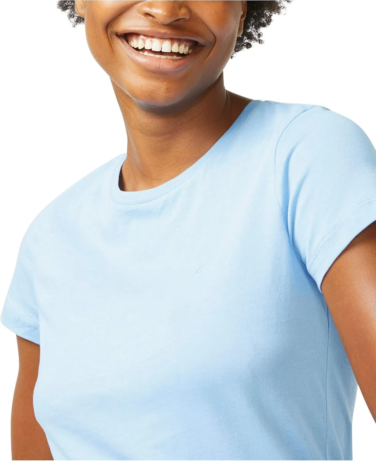 Nautica Women's Classic Fit Crew-Neck J-Class T-Shirt