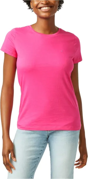 Nautica Women's Classic Fit Crew-Neck J-Class T-Shirt