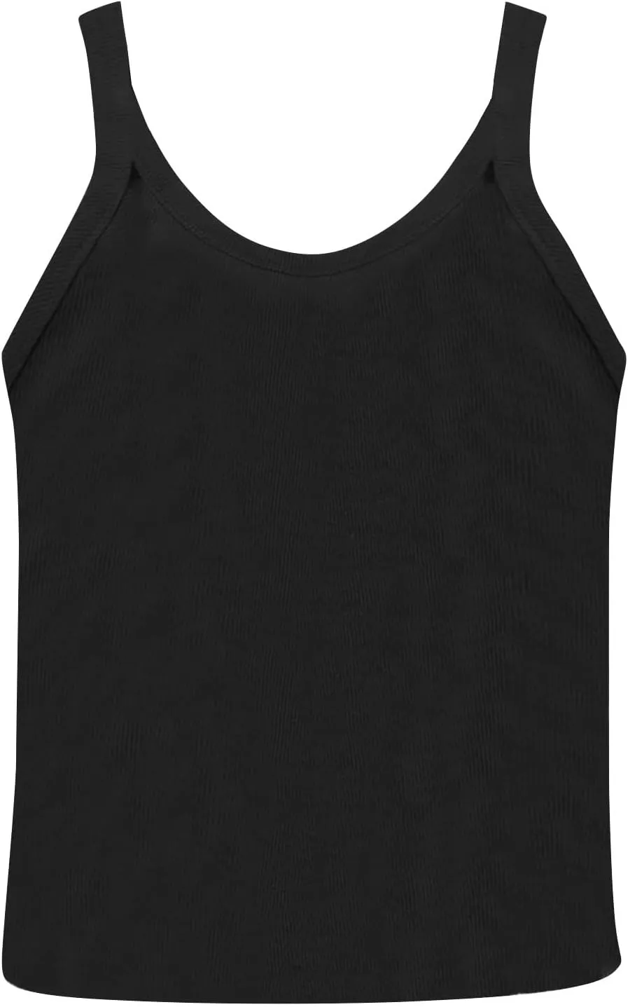 NBXNZWF Women's Ribbed Tank Tops Sleeveless Stretchy 2025 Summer Casual U-Neck Camisole Spaghetti Strap Cami Undershirts
