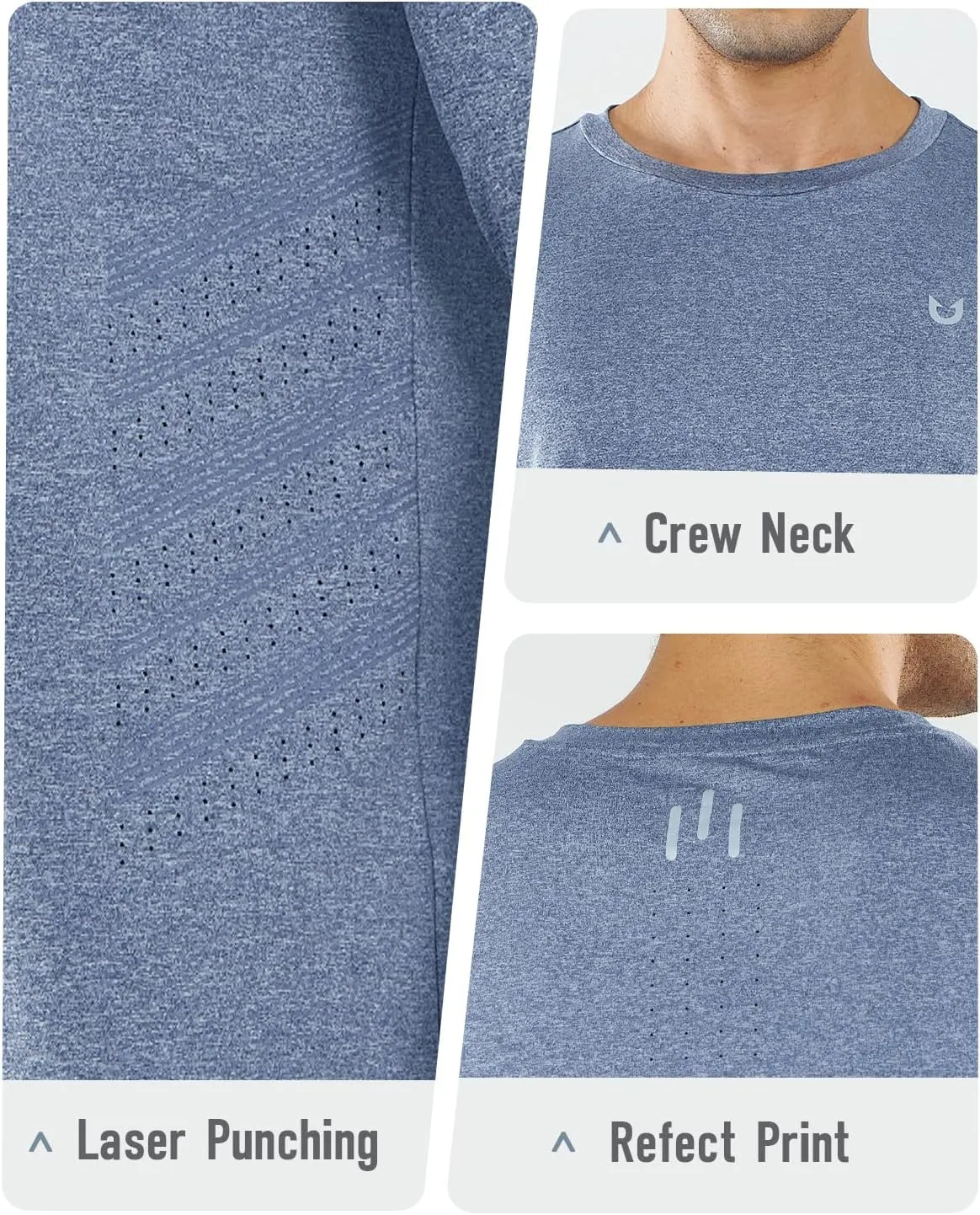 NORTHYARD Mens Long Sleeve Quick Dry Shirts Workout Gym Athletic Running Sun Shirts Tops
