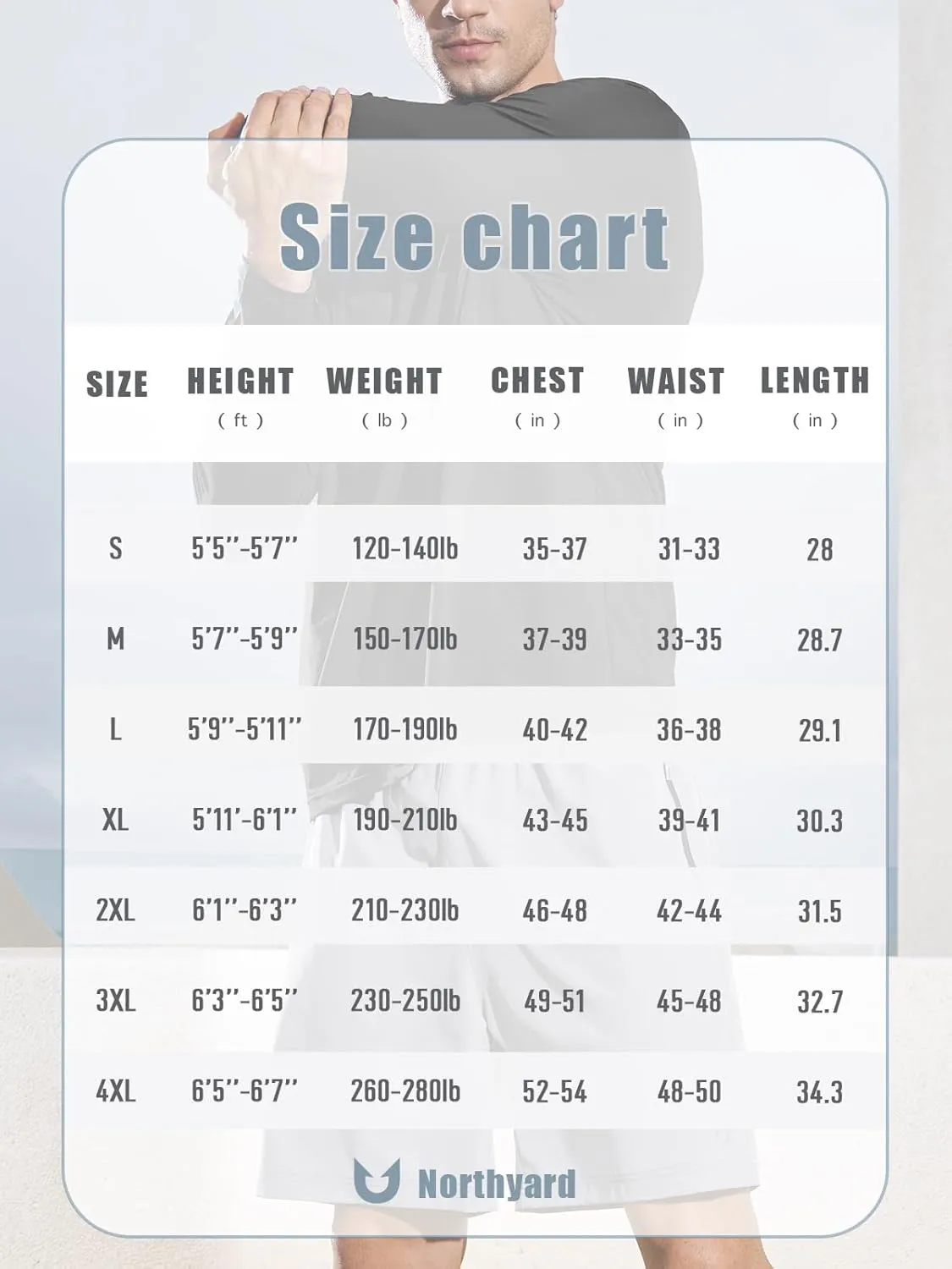 NORTHYARD Mens Long Sleeve Quick Dry Shirts Workout Gym Athletic Running Sun Shirts Tops
