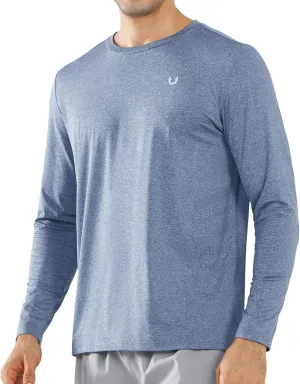 NORTHYARD Mens Long Sleeve Quick Dry Shirts Workout Gym Athletic Running Sun Shirts Tops