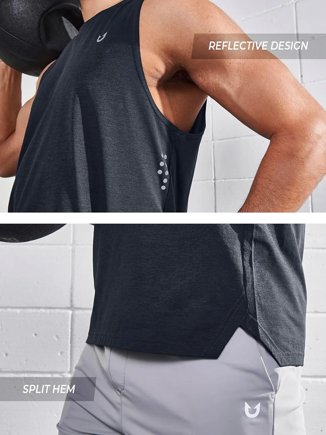 NORTHYARD Men's Workout Tank Tops Quick Dry Running Shirts Sleeveless Muscle Shirts Athletic Training Sports