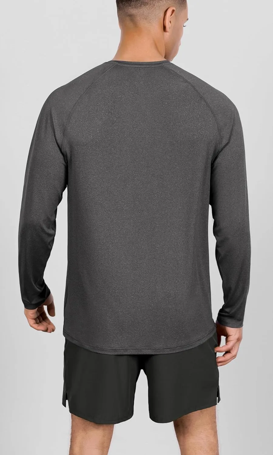 ODODOS Men's Quick Dry Long Sleeve Shirts UPF 50  Sun Protection SPF Athletic Tops Workout Fishing T-Shirts
