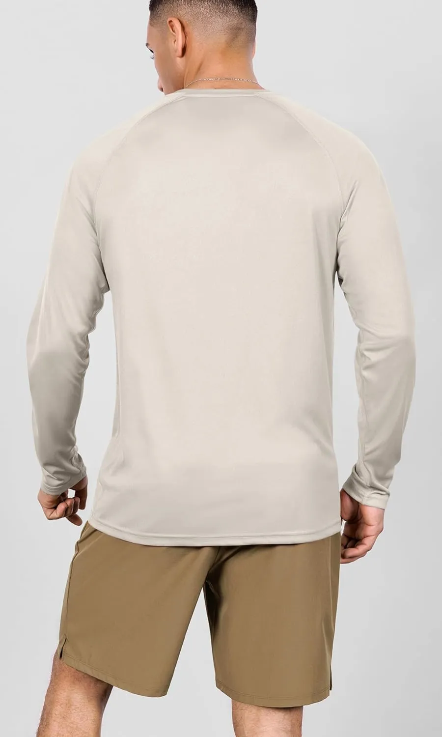 ODODOS Men's Quick Dry Long Sleeve Shirts UPF 50  Sun Protection SPF Athletic Tops Workout Fishing T-Shirts