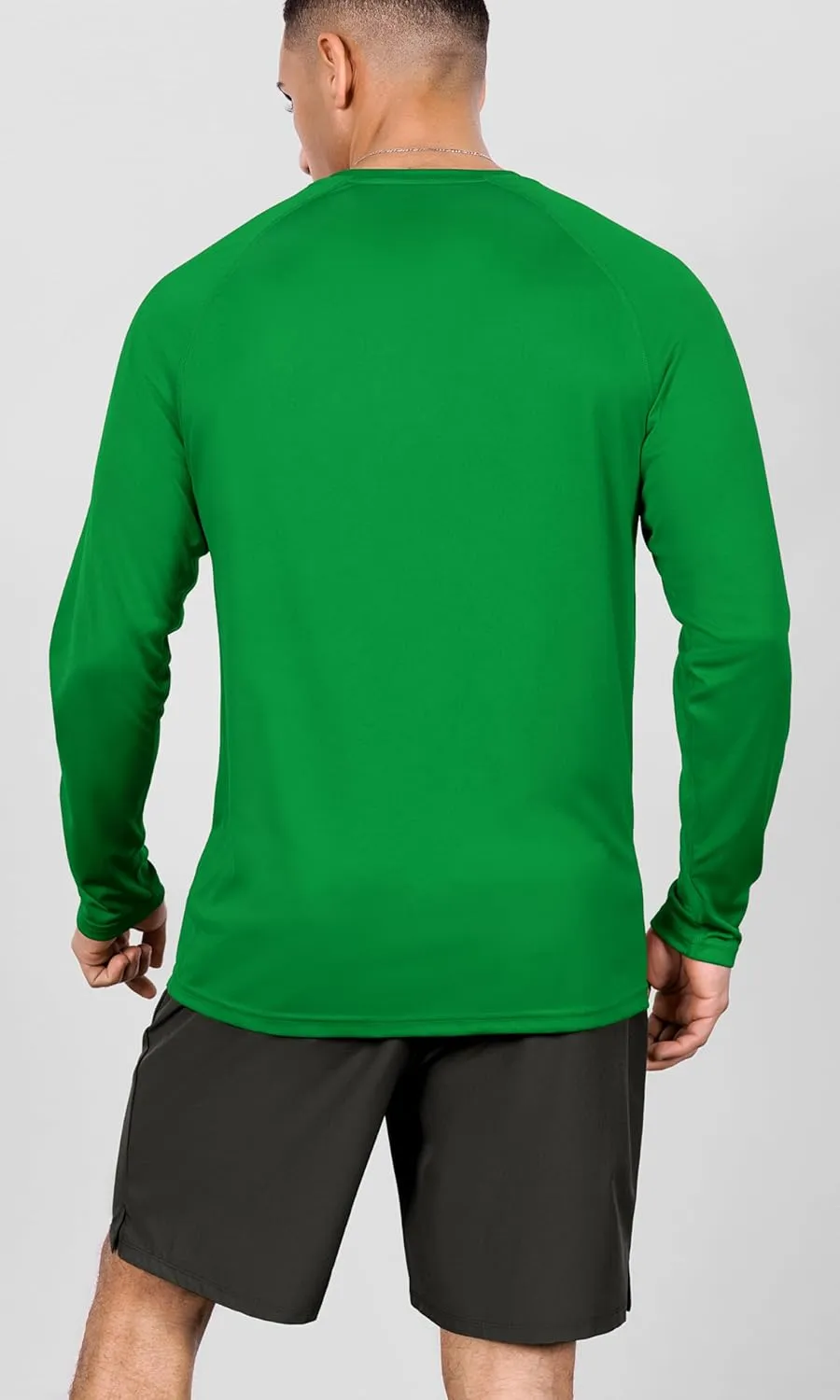 ODODOS Men's Quick Dry Long Sleeve Shirts UPF 50  Sun Protection SPF Athletic Tops Workout Fishing T-Shirts