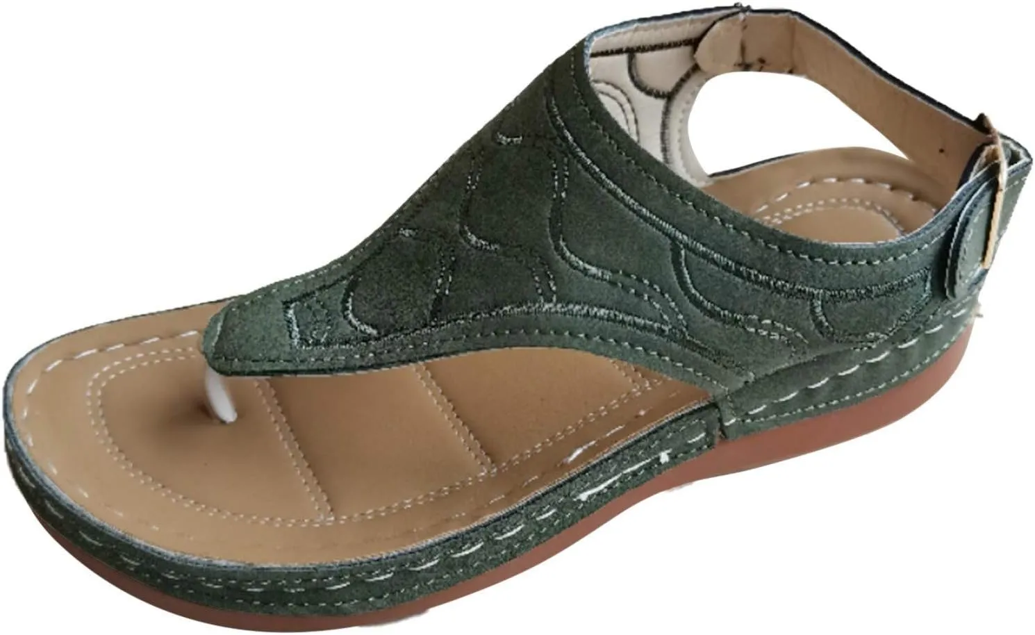 Orthopedic Summer Sandals for Women with Arch Support Walking Shoes Comfortable Adjustable Straps Lightweight Beach Casual Outdoor Plantar Fasciitis Relief