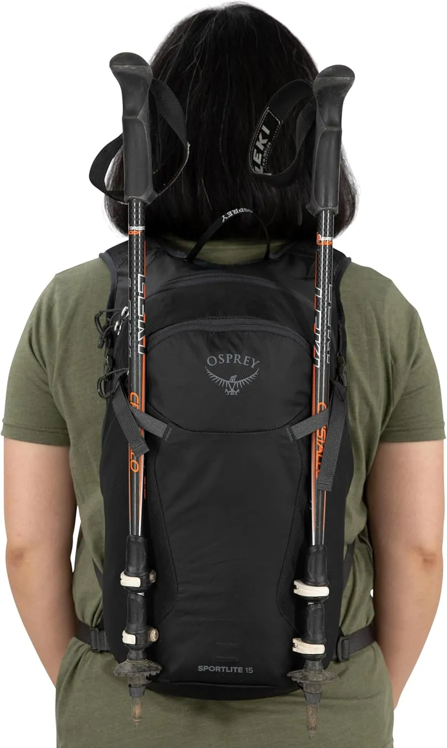 Osprey Sportlite 15L Unisex Hiking Backpack, Pine Leaf Green