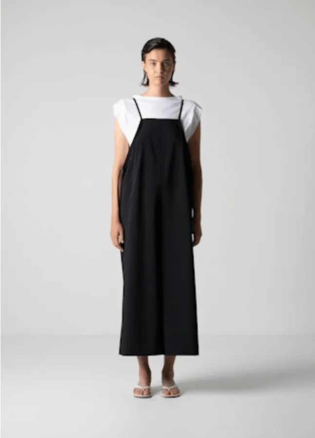 Oversized Wool Overalls