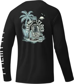 Palmyth Mens Fishing Shirts Long Sleeve Sun Protection Shirts UPF 50  Rash Guard T-Shirt Tee