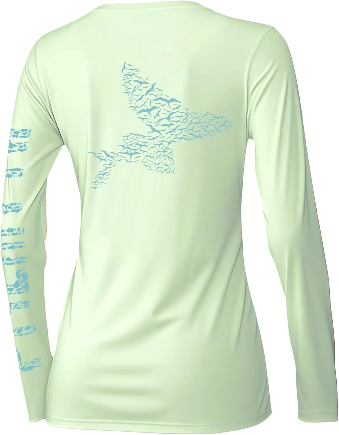 Palmyth Womens UPF 50  Fishing Shirts Sun Protection Long Sleeve T-Shirt