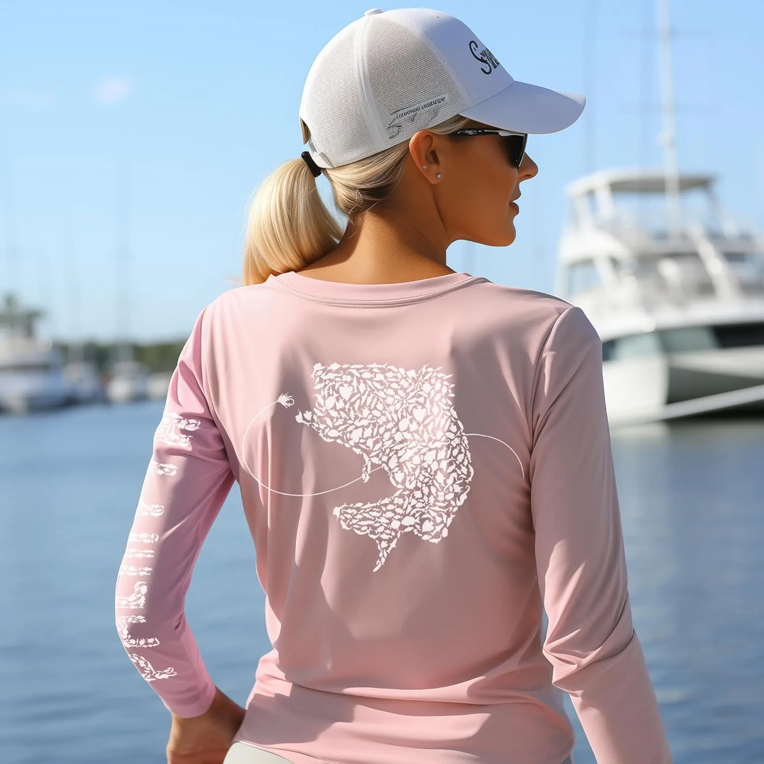 Palmyth Womens UPF 50  Fishing Shirts Sun Protection Long Sleeve T-Shirt