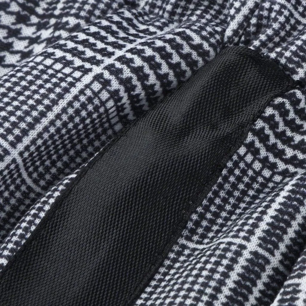 Plaid Panst for Men Fashion Stretch Dress Pants Slim Fit Pants Skinny Pants Stretch Slim Fit Business Tapered Pants