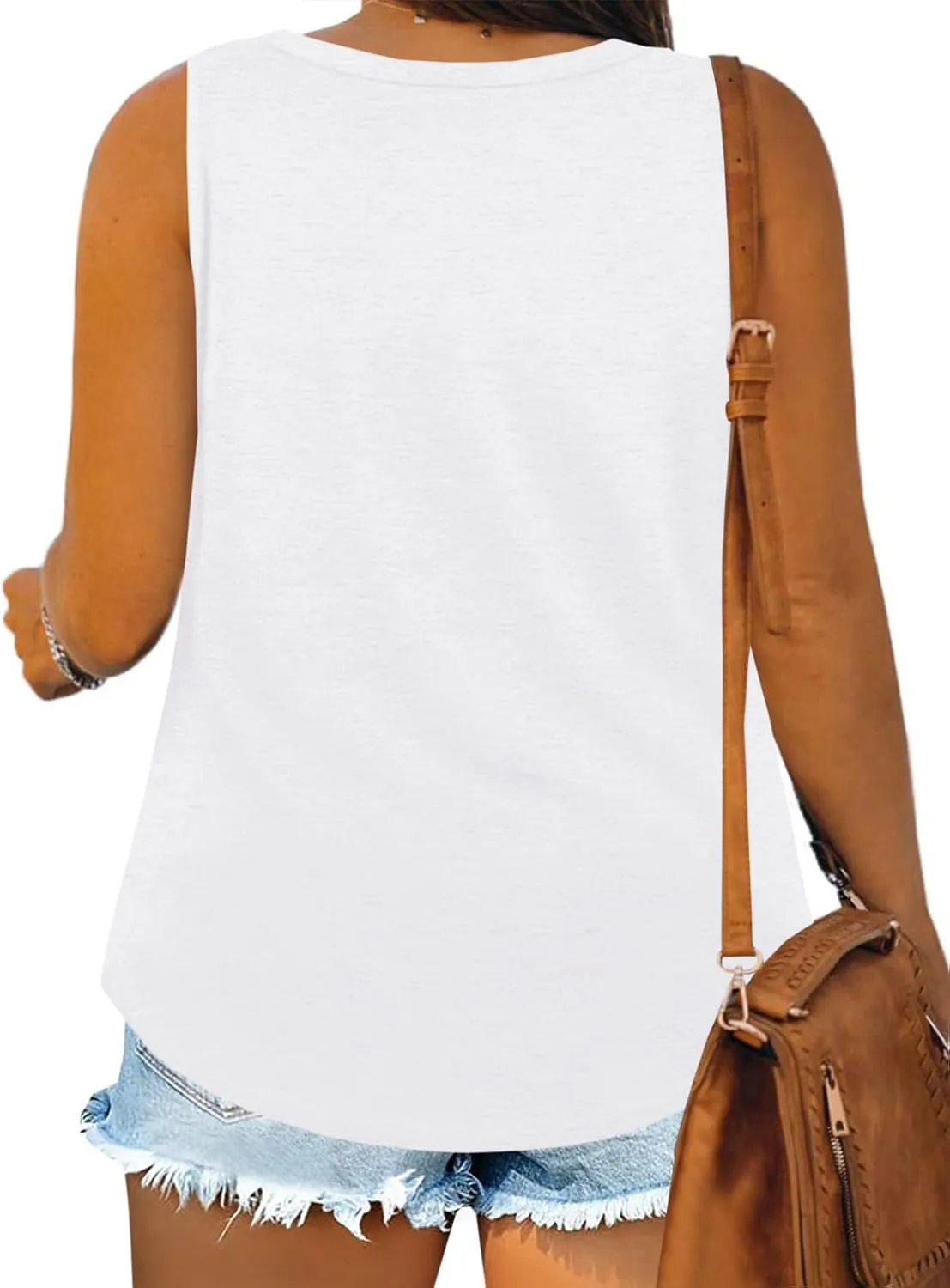 Plus Size Tank Tops for Women Summer Sleeveless Scoop Neck T-Shirts Tops Casual Tees Tunics Shirts