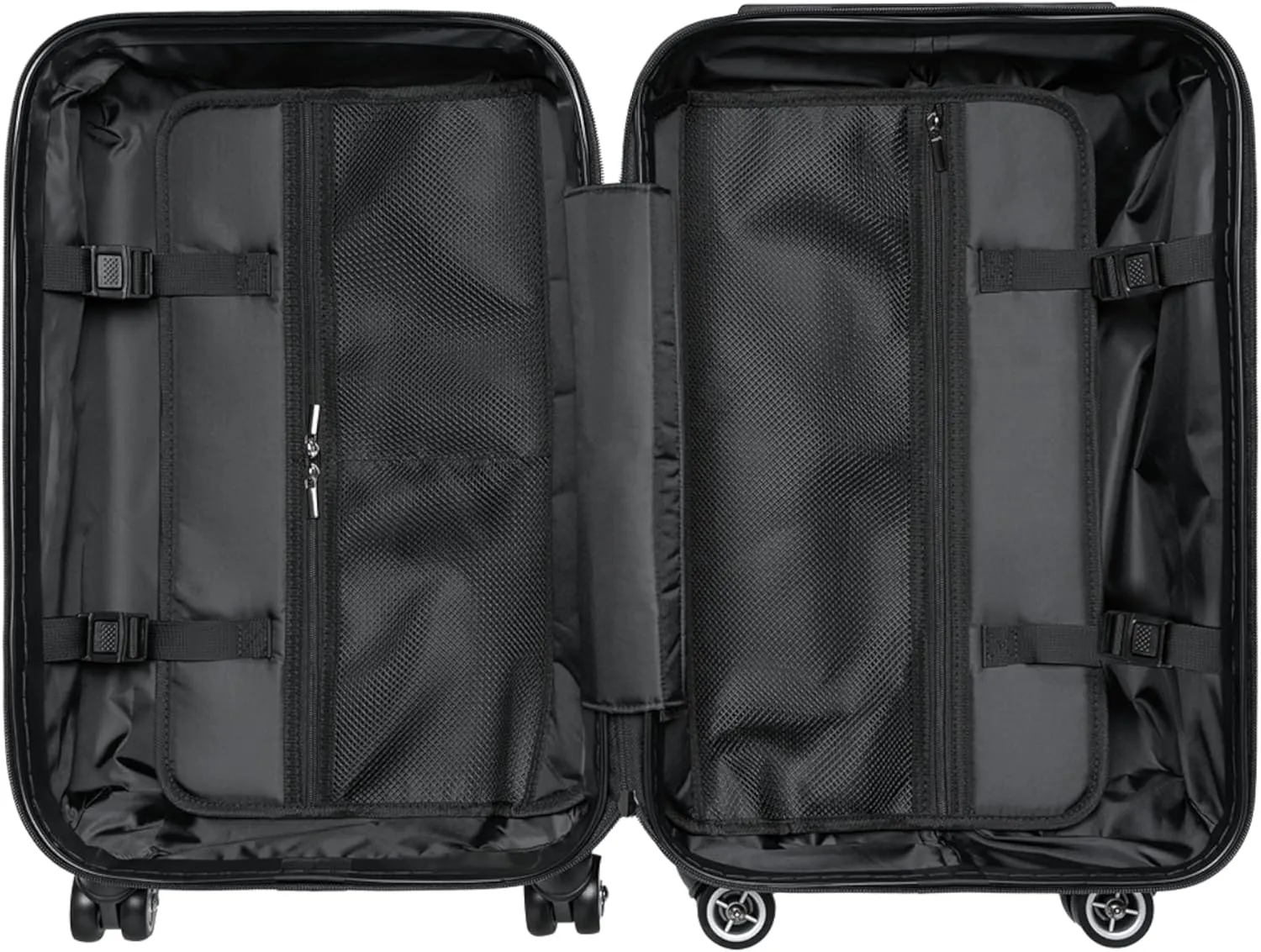 Polycarbonate Hard Shell Suitcase with Paris Scenery, 360 Swivel Wheels, Adjustable Handle, 3 Sizes