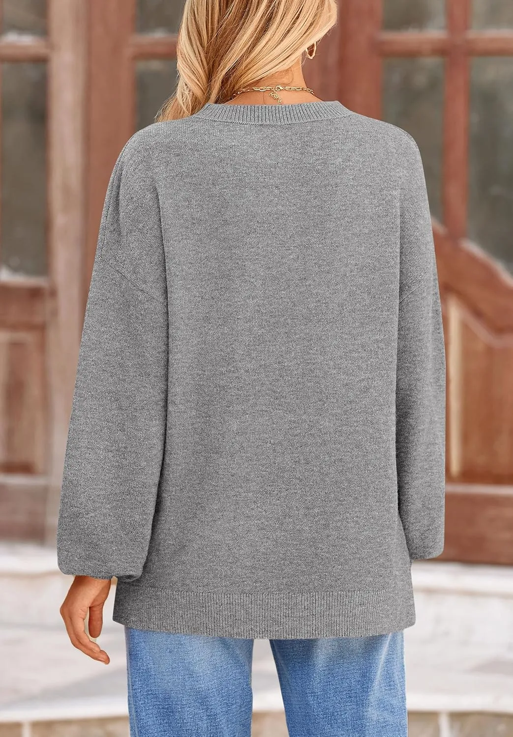PRETTYGARDEN Women's Winter Sweaters Casual Crew Neck Long Sleeve Pullover Ribbed Knit Loose Fit Sweater Tops