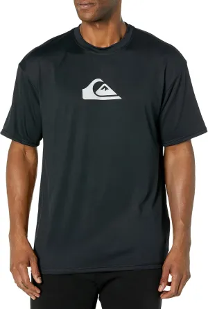 Quiksilver Men's Standard Solid Streak Short Sleeve Rashuguard UPF 50 Sun Protection Surf Shirt