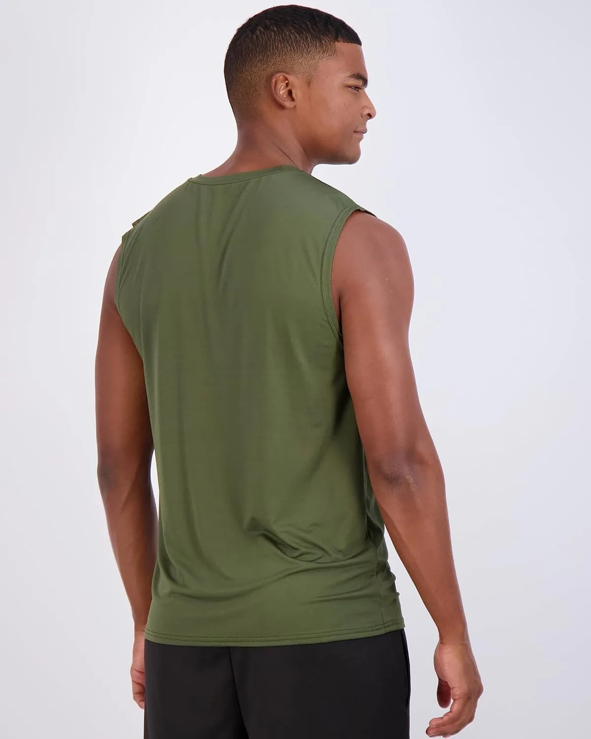 Real Essentials 3 & 5 Pack: Men's Dry-Fit Active Muscle Tank Top - Standard and Big & Tall Sizes (S-5XLT)