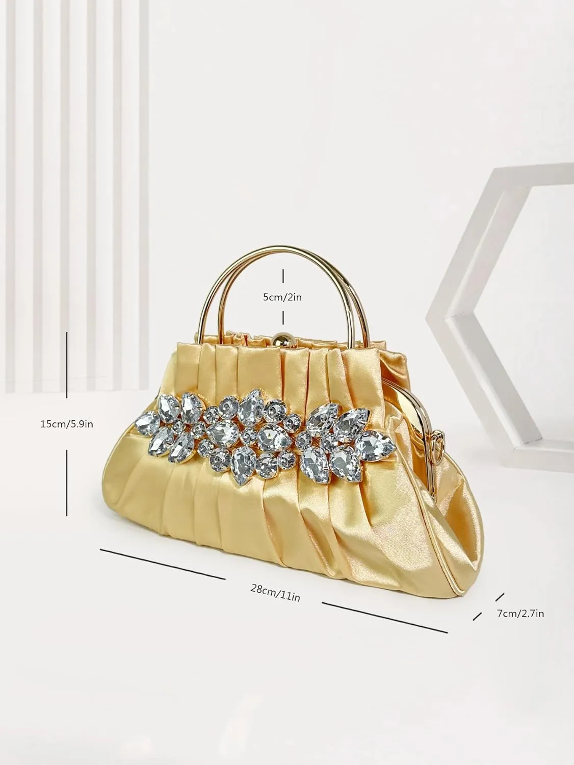 Rhinestone Purse Women's Evening Bag Evening Clutch Handbag Phone Bag for Christmas Party Wedding Day Night