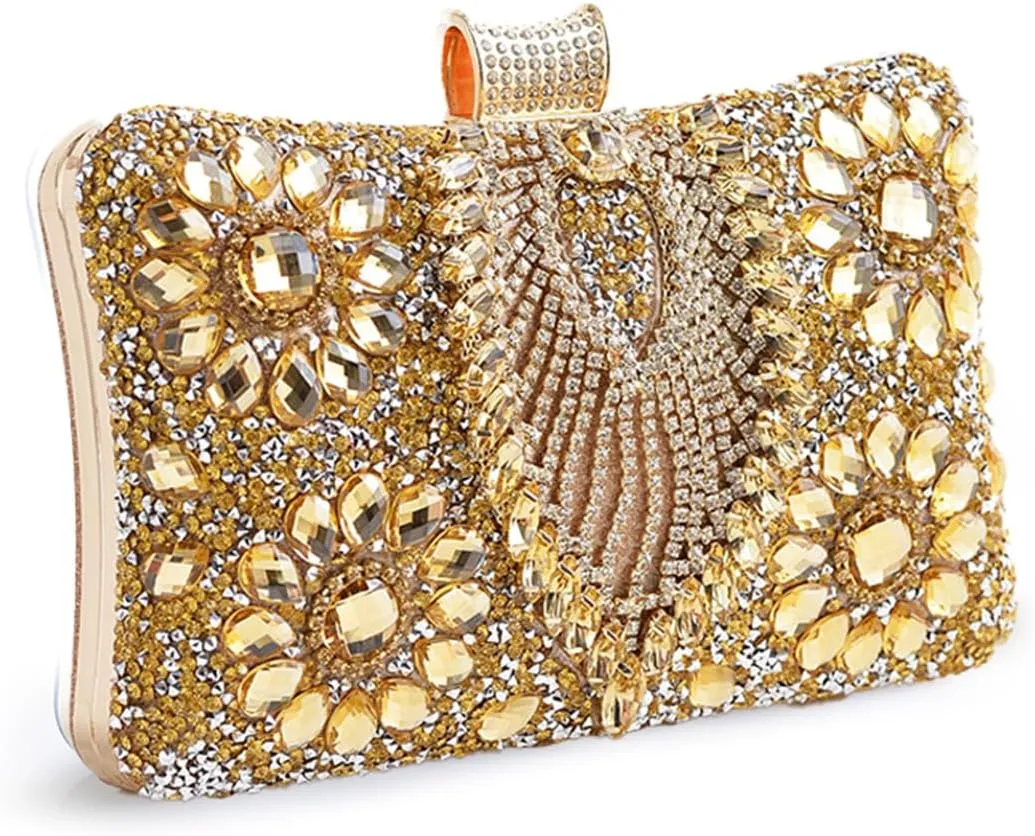 Rhinestone Purse Women's Evening Bag Evening Clutch Silver Vintage Handbag Phone Bag for Party Wedding Date Night