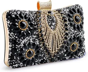 Rhinestone Purse Women's Evening Bag Evening Clutch Silver Vintage Handbag Phone Bag for Party Wedding Date Night
