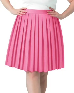 RITERA Plus Size Skirts for Women Short Skirt Pleated High Waist Swing A Line Swing Skirt