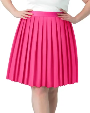 RITERA Plus Size Skirts for Women Short Skirt Pleated High Waist Swing A Line Swing Skirt
