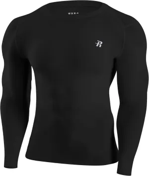 Runhit Long Sleeve Compression Shirts for Men, UPF 50  Men's Compression Shirts, Running Athletic Workout Base Layer
