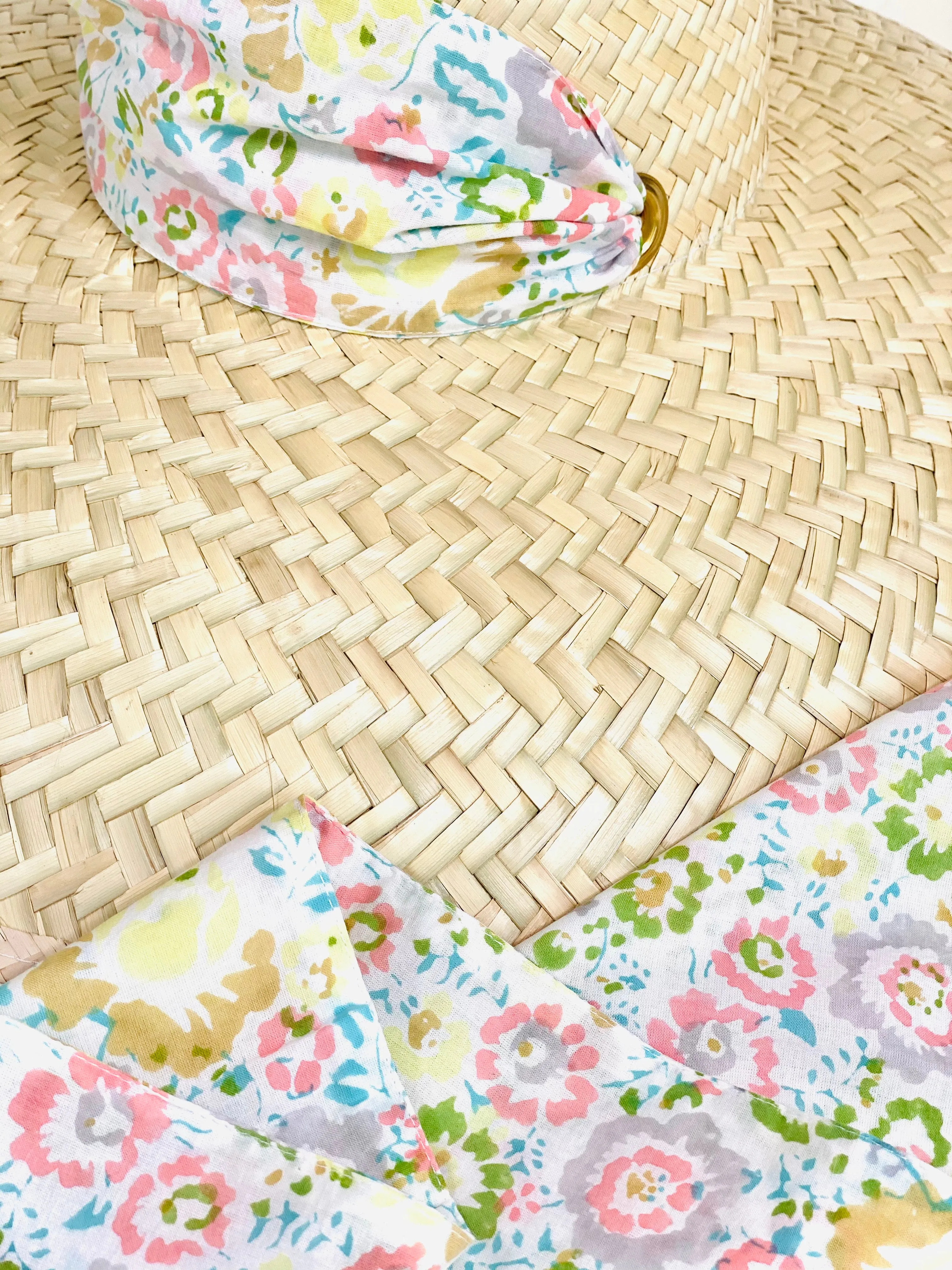 Sherbet Floral Hat Scarf