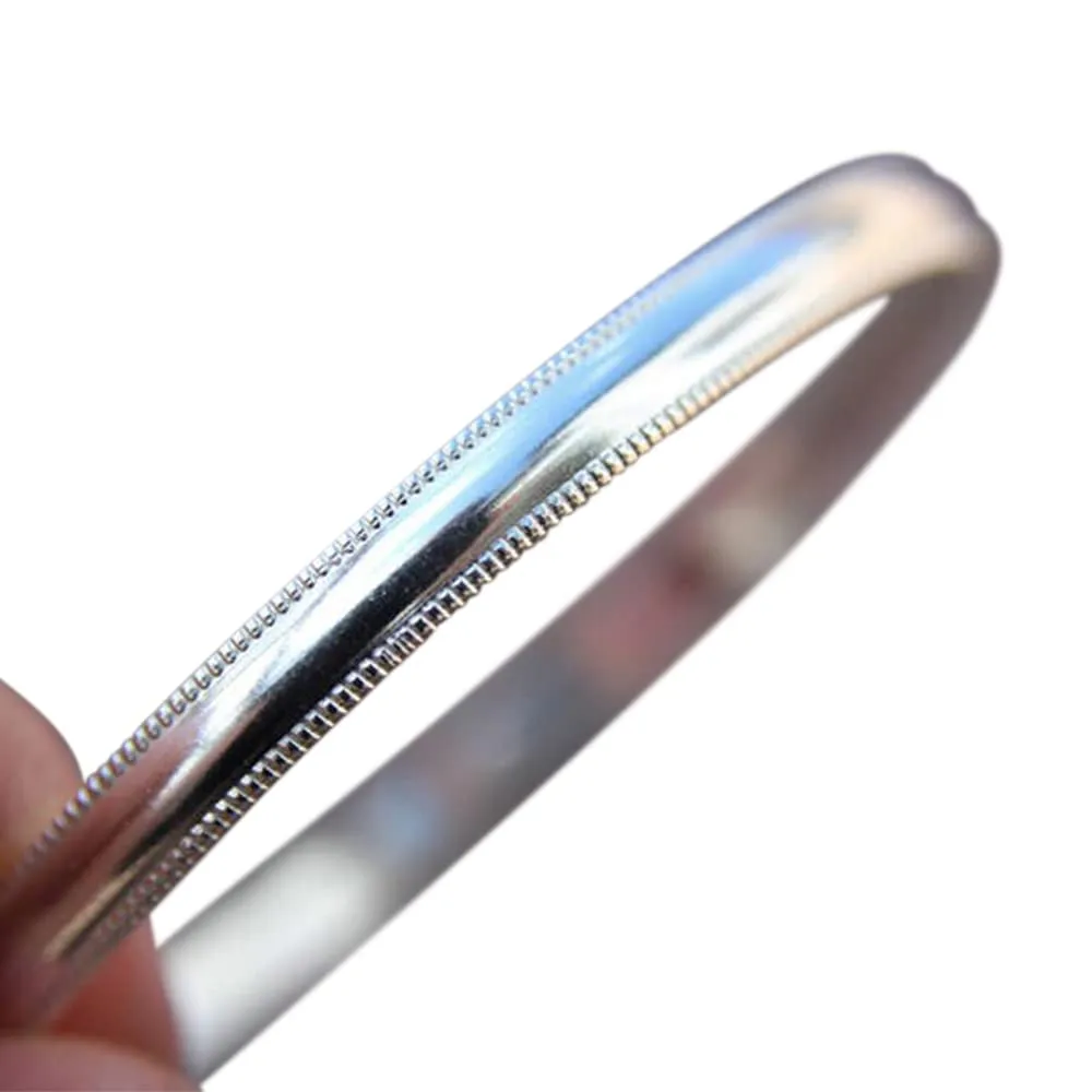 Silver Bangle Bracelet, Simple Bangle Bracelet, Bangle Bracelet, Millgrain Bangle, Textured Jewelry, Boho Jewelry, Modern Bracelet, Gift