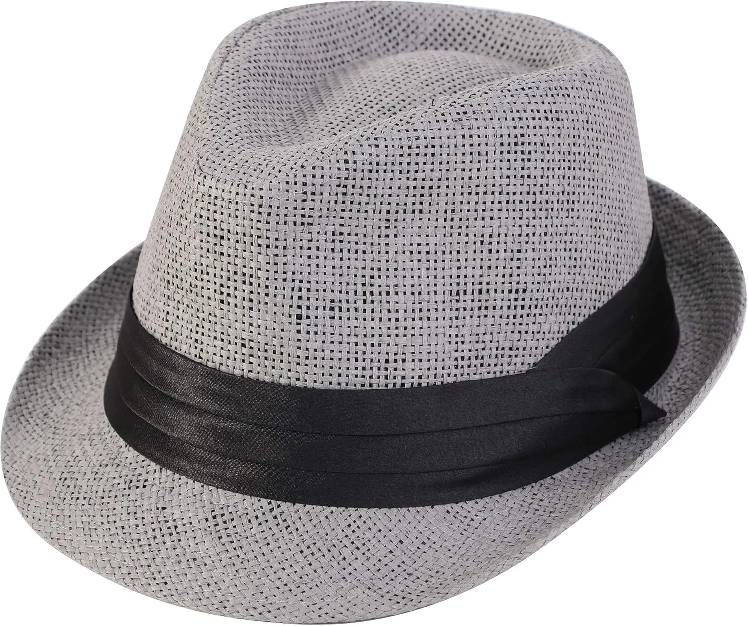 Simplicity Fedora for Men Women Unisex Men's Women's Classic Manhattan Structured Gangster Trilby Fedora Hat