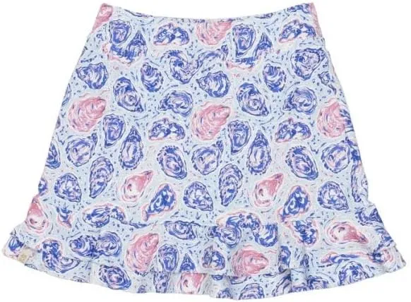 Simply Southern Women's Skort with Ruffled Hem - Designer Prints - Adult