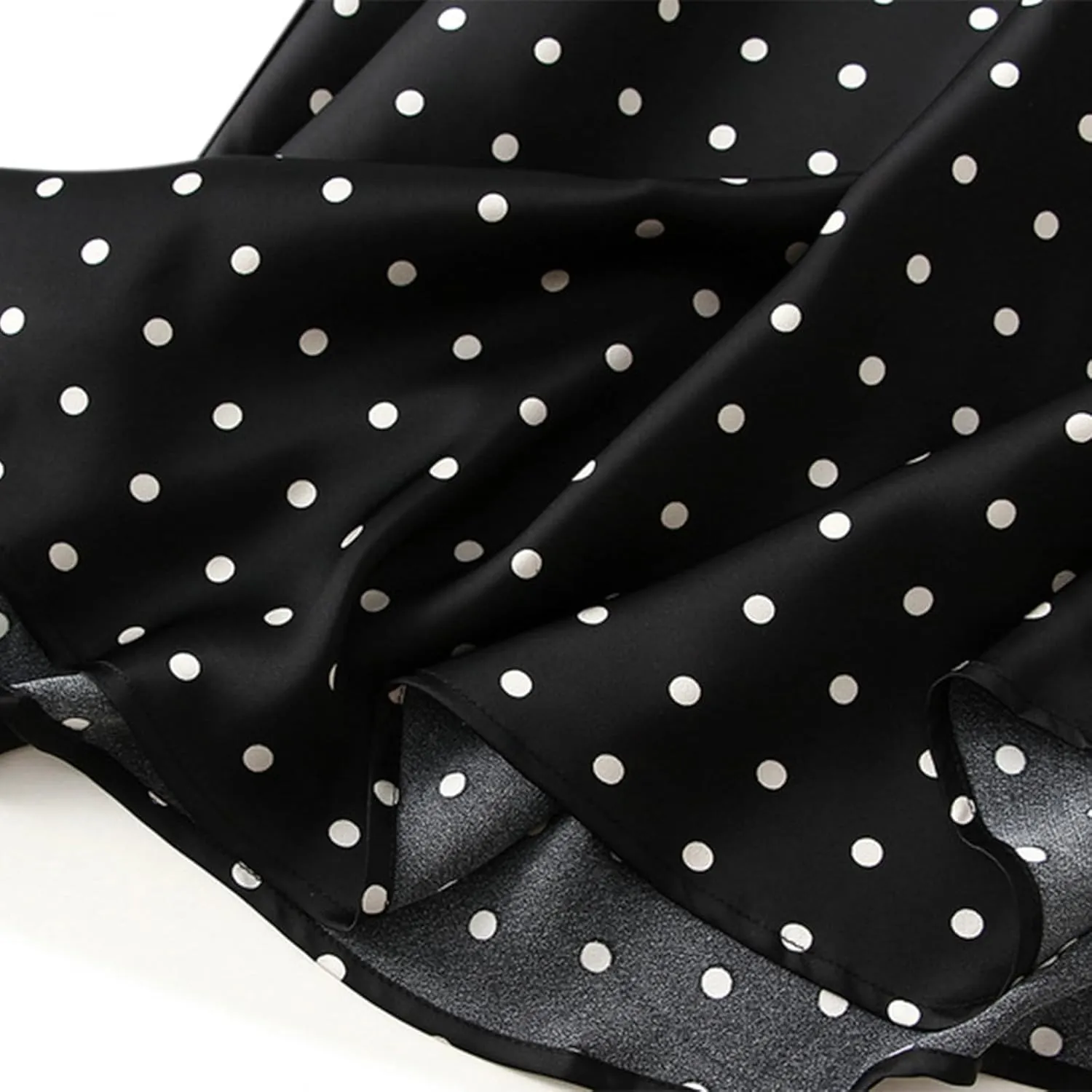 Skirts for Women 2024 Summer High Waist Midi Skirts Polka Dot Pleated Skirt Casual Boho A-Line Swing Flowy Long Skirt