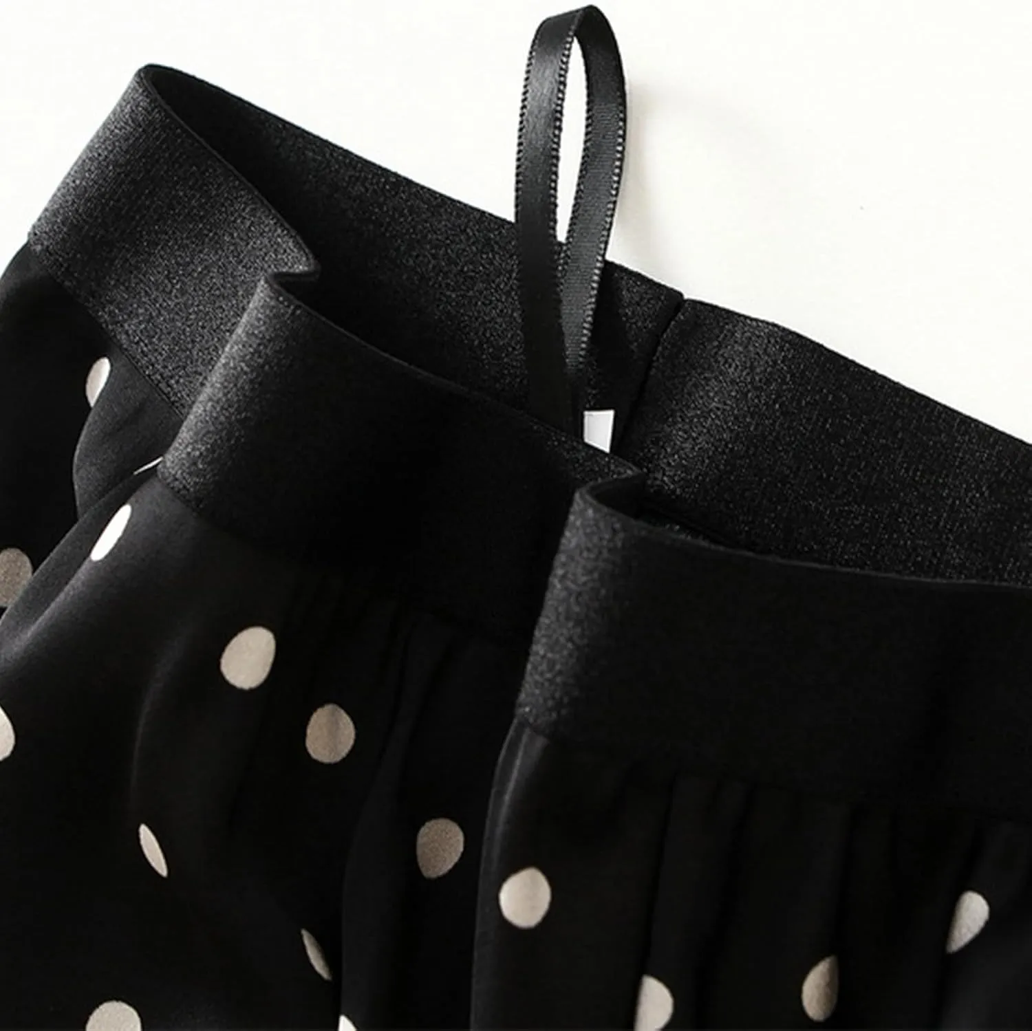 Skirts for Women 2024 Summer High Waist Midi Skirts Polka Dot Pleated Skirt Casual Boho A-Line Swing Flowy Long Skirt