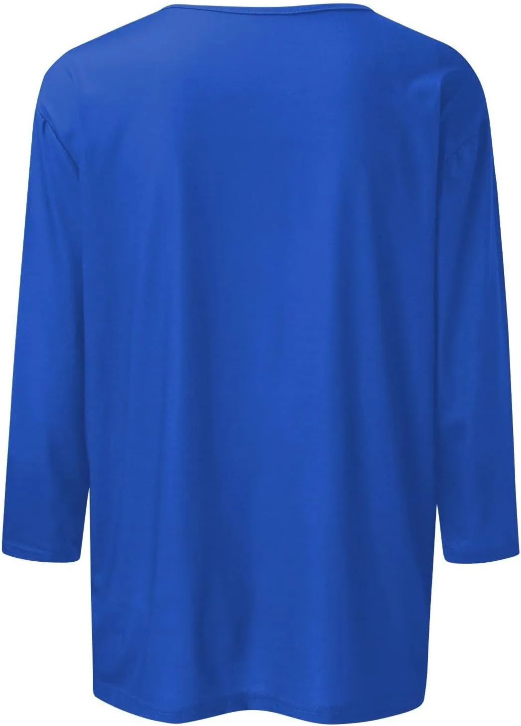 slqdgmryz 3/4 Sleeve Shirts for Women Loose Fit Crewneck Dressy Casual Tops Lightweight Solid Color Comfy Cute T Shirts