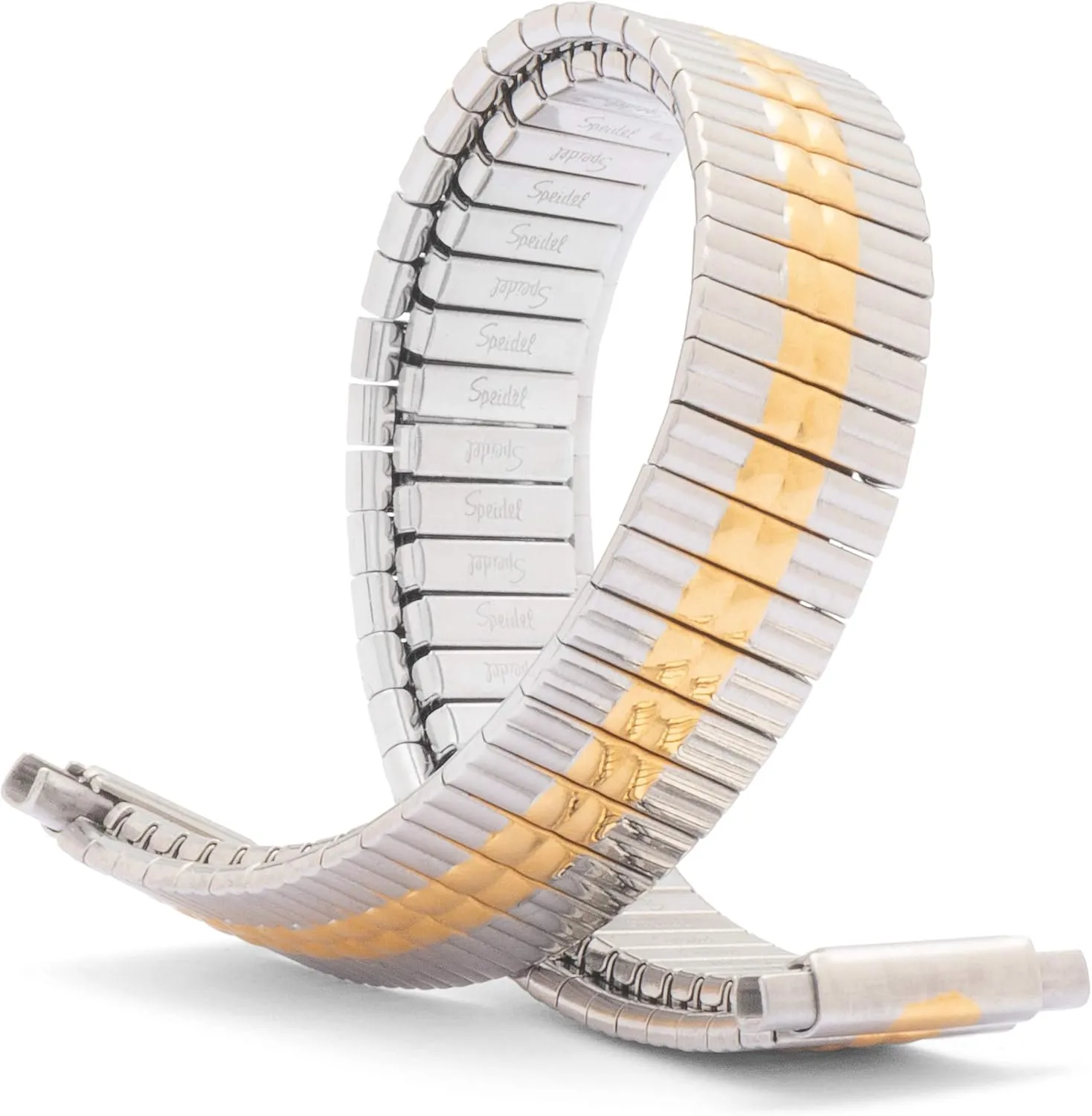 Speidel Ladies Twist-O-Flex Expansion Replacement Watch Band Dual Tone Straight End 10-14mm