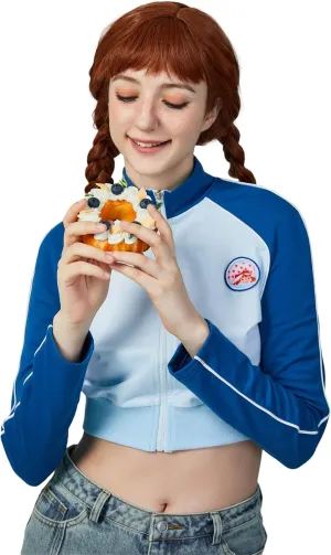 Strawberry Shortcake Women's Zip-up Hoodie Adorable Long Sleeved Sweaters Casual Fall Sweatshirt