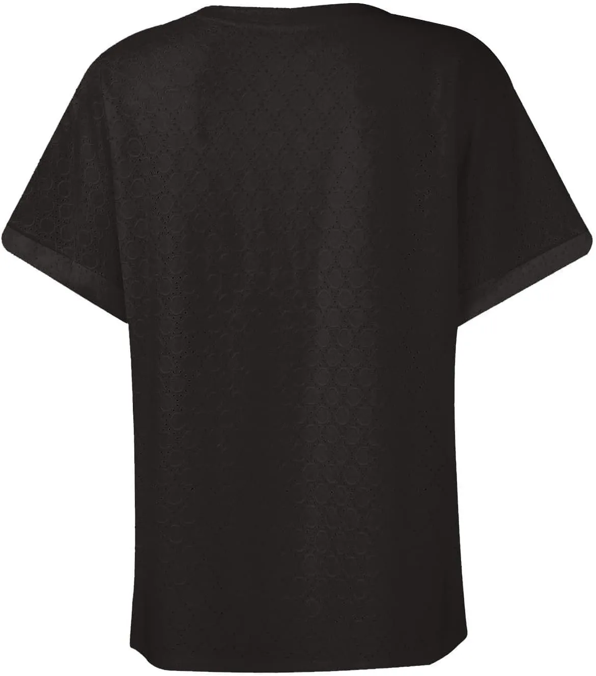 Summer Tops for Women Trendy 2025 Short Sleeve V Neck Eyelet Shirts Dressy Casual Loose Ladies Blouses Going Out