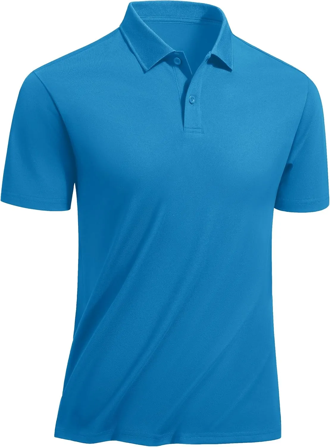 TACVASEN Polo Shirts for Men Short Sleeve Quick-Dry Breathable Pique Golf Polo Solid Cotton Polo T-Shirts
