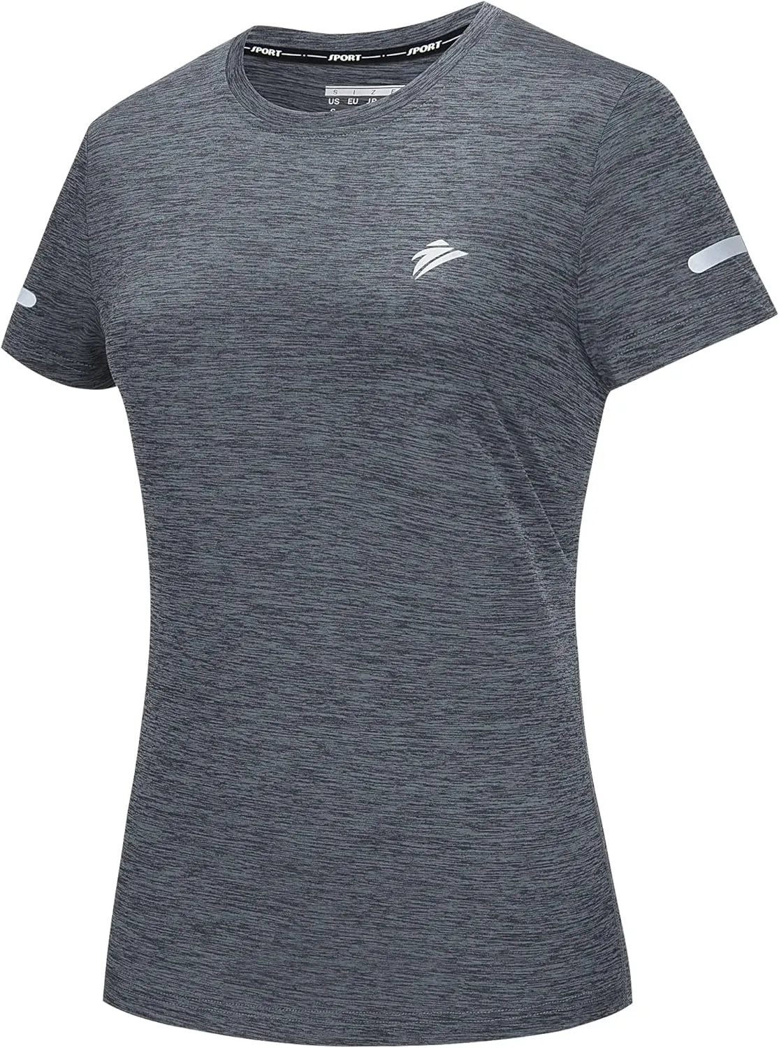 TACVASEN Women's Athletic T Shirts Short Sleeve Quick Dry Hiking Shirts Crew Neck Running Workout Tops Fitness