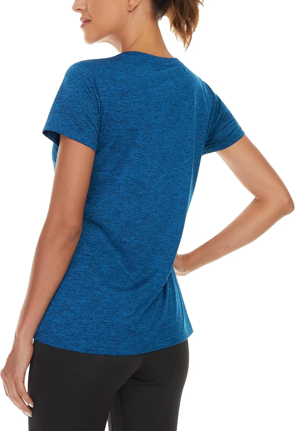 TACVASEN Women's Short Sleeve Running Shirts Lightweight Quick Dry T-Shirts Outdoor Hiking Tops