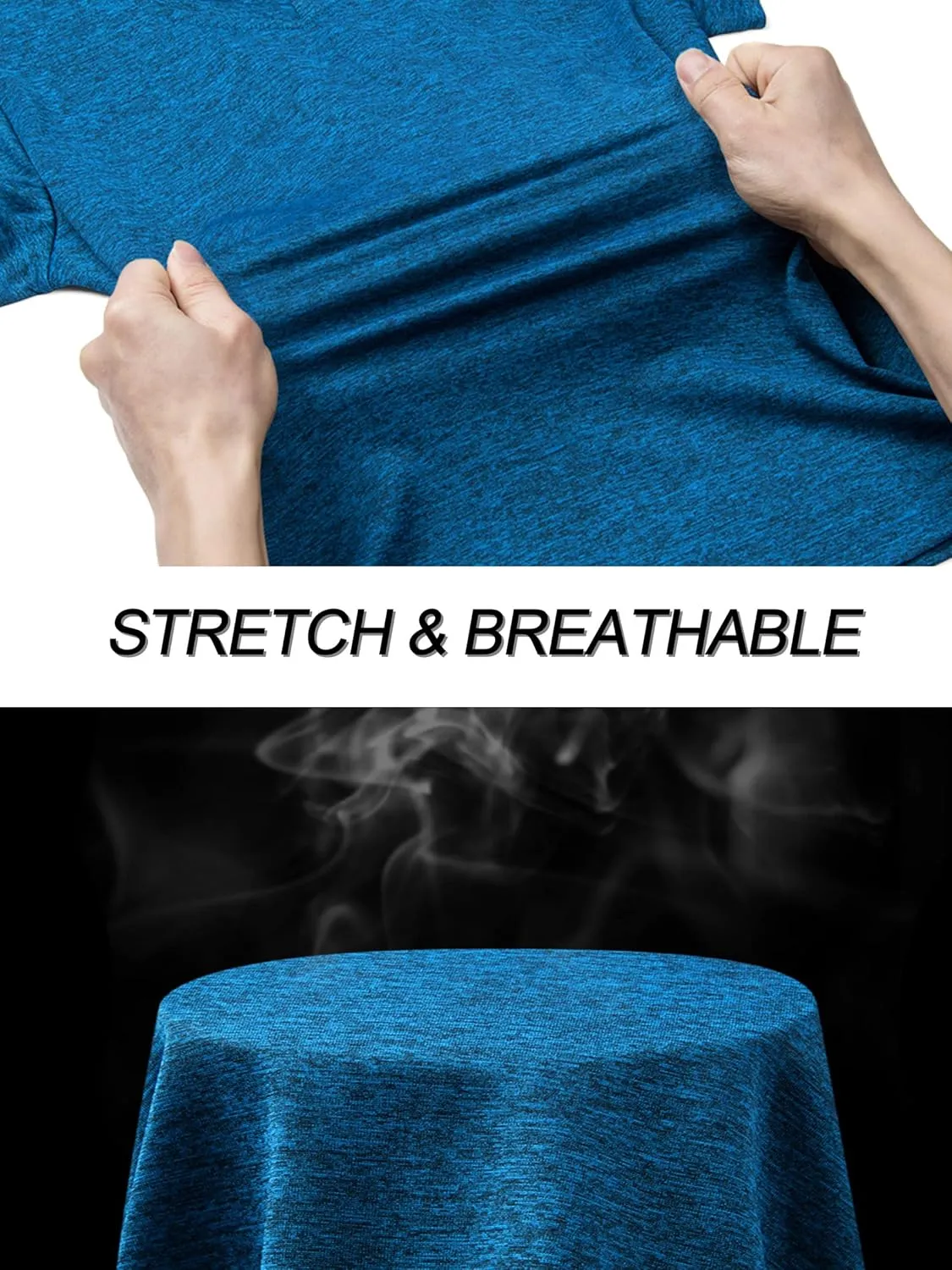 TACVASEN Women's Short Sleeve Running Shirts Lightweight Quick Dry T-Shirts Outdoor Hiking Tops