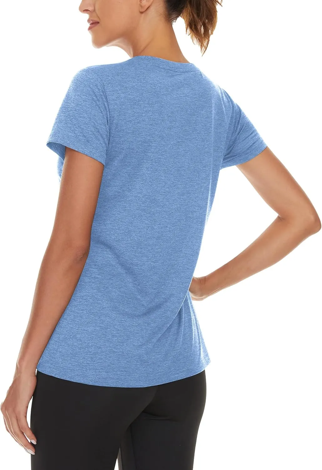 TACVASEN Women's Short Sleeve Running Shirts Lightweight Quick Dry T-Shirts Outdoor Hiking Tops