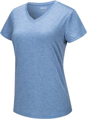 TACVASEN Women's Short Sleeve Running Shirts Lightweight Quick Dry T-Shirts Outdoor Hiking Tops