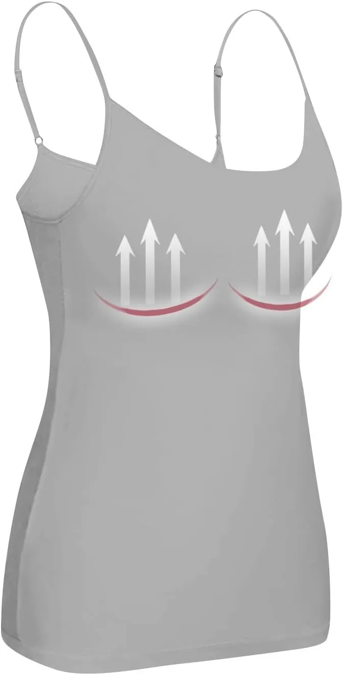 Tank Tops for Women 2025 Built in Bra Workout Yoga Gym Cami Square Neck Sleeveless Low Cut Corset Sexy Under Wear